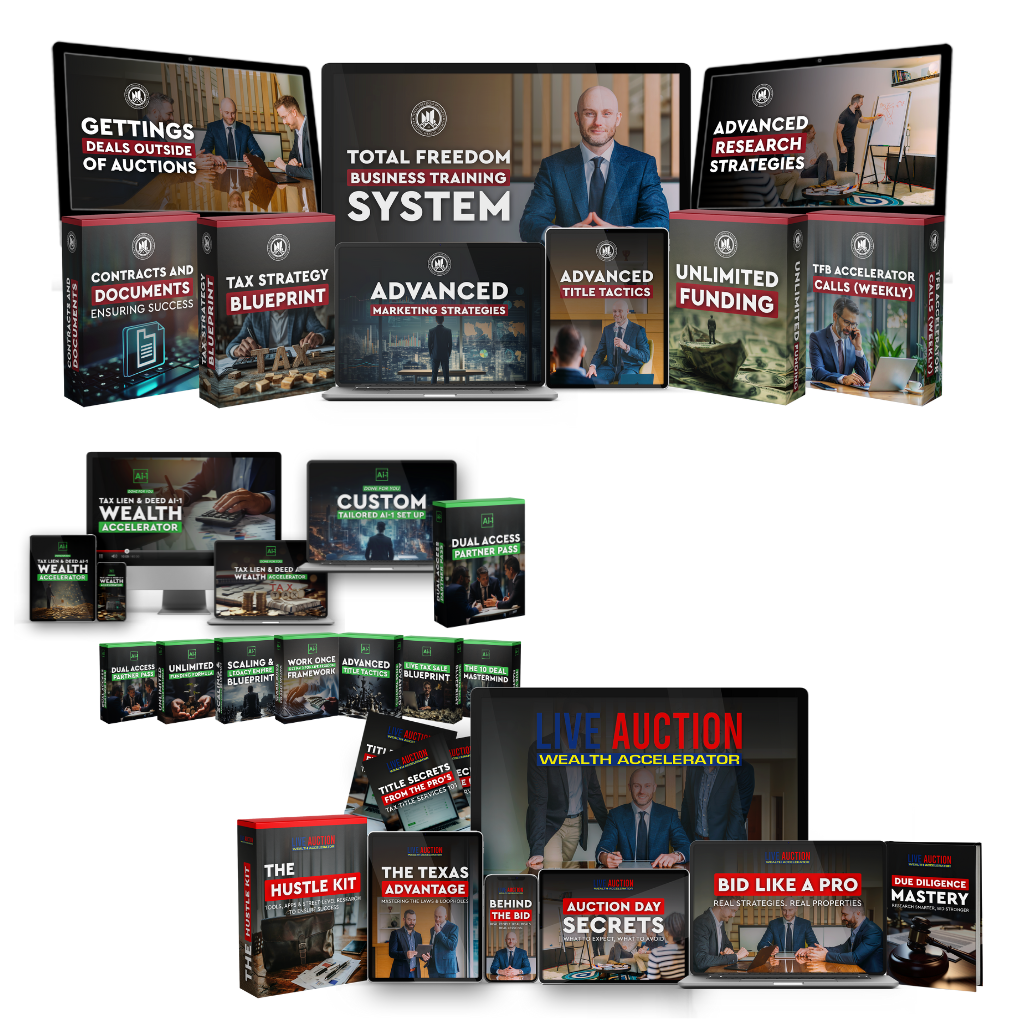 In-Person Auction Training Program + Auction Data Training System + Entrepreneurship Foundations: Building a Training Business