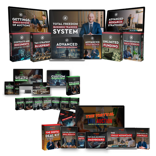 Auction Data Training System + Entrepreneurship Foundations: Building a Training Business + Virtual Auction Training Program