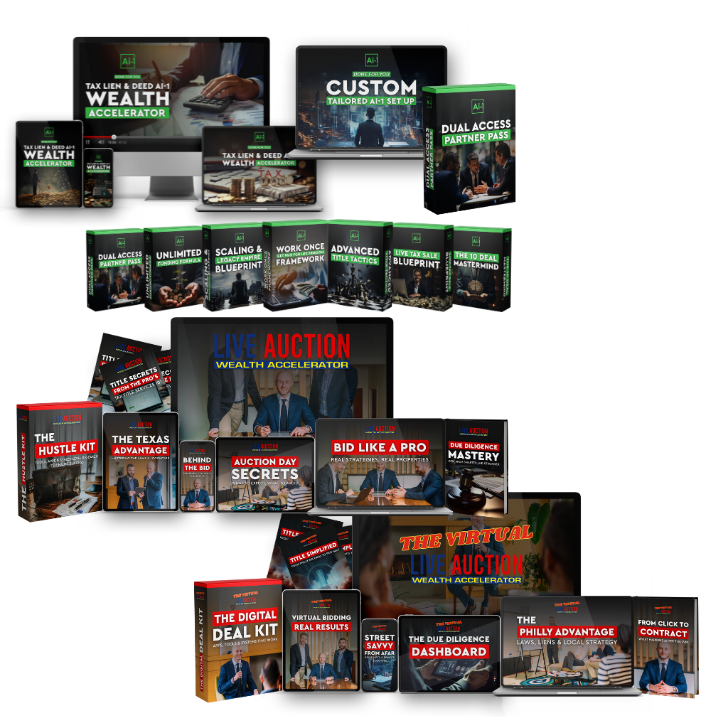 In-Person Auction Training Program + Auction Data Training System + Virtual Auction Training Program